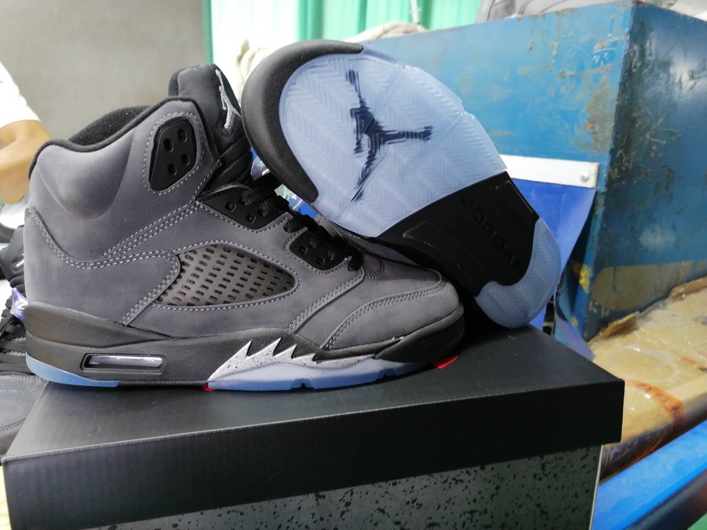 New Air Jordan 5 Cool Black Shoes